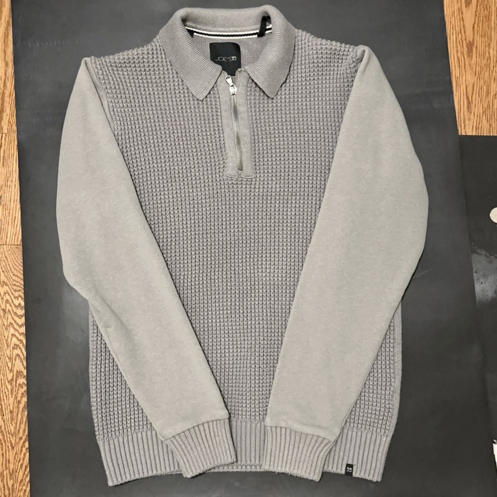 Joe's Jeans Men's Zip-Up Sweater in Gray